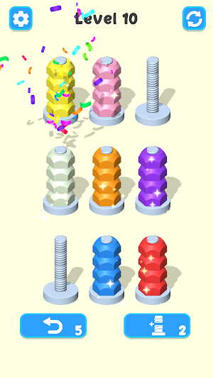 Nuts Sort - Color Puzzle Screenshot 2