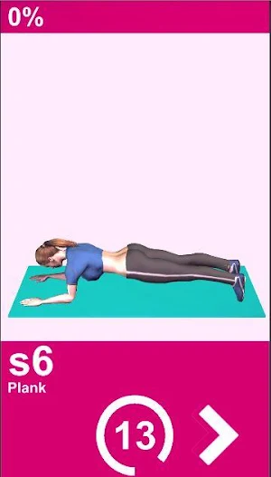 30 Day plank challenge for women fast weight lose Screenshot 1