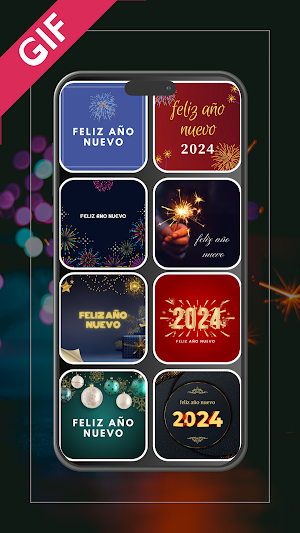 Feliz año nuevo gif 2024 Screenshot 2