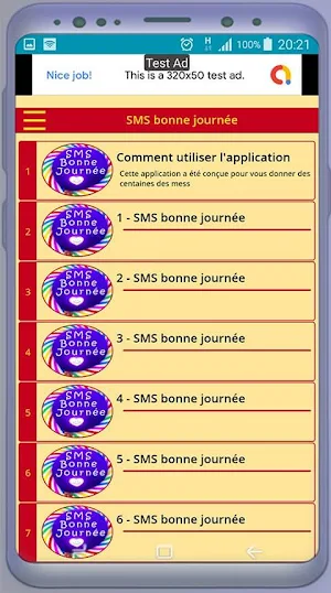Message d'amour matinal - SMS  Screenshot 0