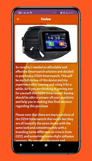 dz09 smartwatch guide Screenshot 0