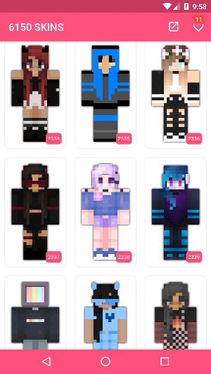 Girls Skins for Minecraft PE Screenshot 0