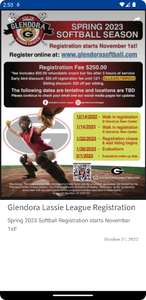 Glendora USD Screenshot 0