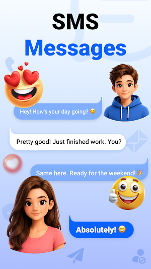 Messages: SMS Text Home Screenshot 0