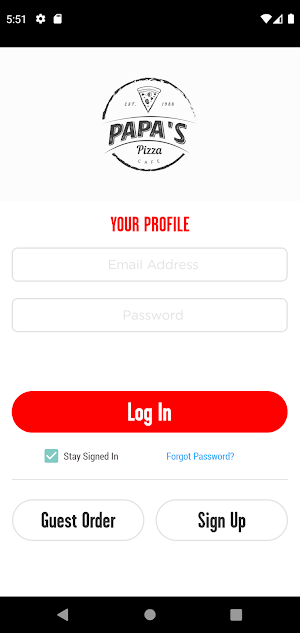 Papas Pizza Cafe Screenshot 0
