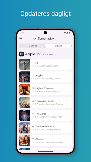 Streamtjek - Streaming charts Screenshot 2