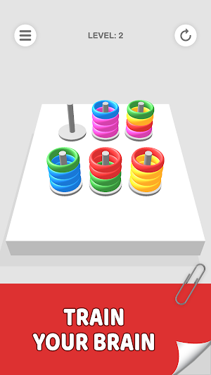 Sort Rings - Color Puzzle Screenshot 1