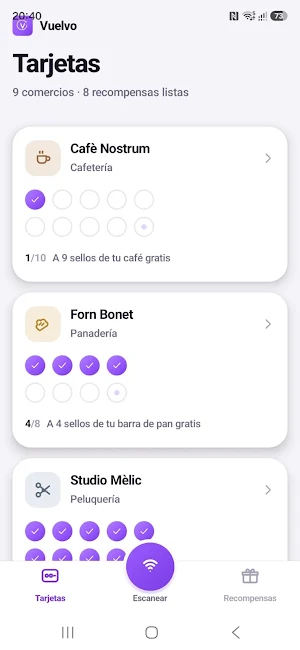 Vuelvo app Screenshot 0