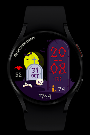 Halloween Watch Face Wear OS Screenshot 1