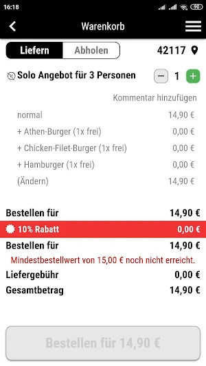 Sevens Burger Store Screenshot 1