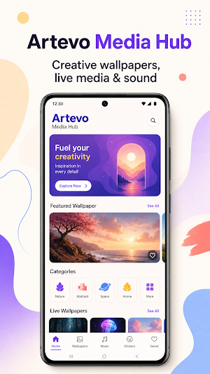 Artevo - Wallpapers & Music Screenshot 0