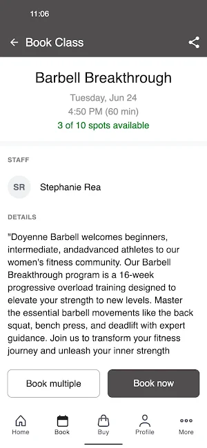 Doyenne Barbell Studio Screenshot 2