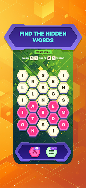 Hexagonal Word Search Screenshot 2