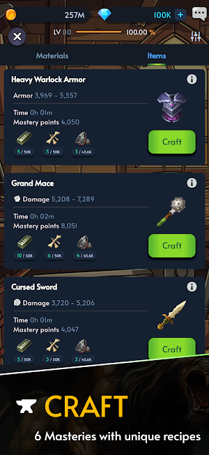 Warshovel: Idle RPG Screenshot 1