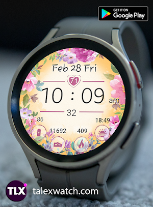 Aquarelle Watch Face Screenshot 2