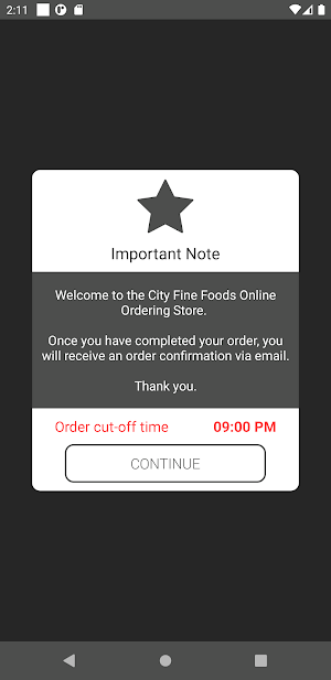 City Fine Foods Screenshot 1