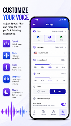 T2V: Translate & TTS Screenshot 3