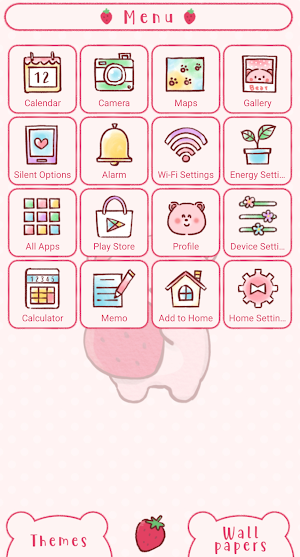 Strawbeary Theme +HOME Screenshot 1