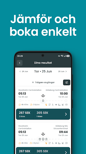 Tågbokningen Screenshot 1