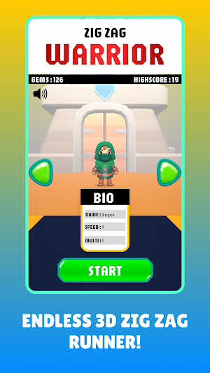 Zig Zag Warrior: Mirror Cam Screenshot 0