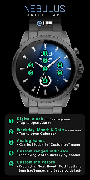 Nebulus - watch face Screenshot 3