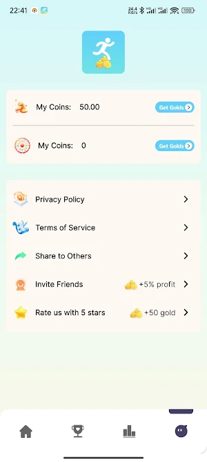 WalkFit:walking app for money Screenshot 2