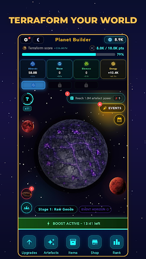 Planet Builder - Idle Clicker Screenshot 1