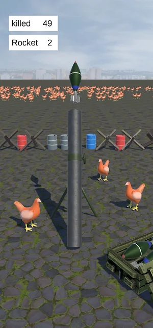 قذيفة الدجاج - chicken rocket Screenshot 3