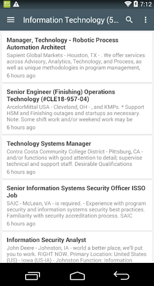 USA Jobs Screenshot 2
