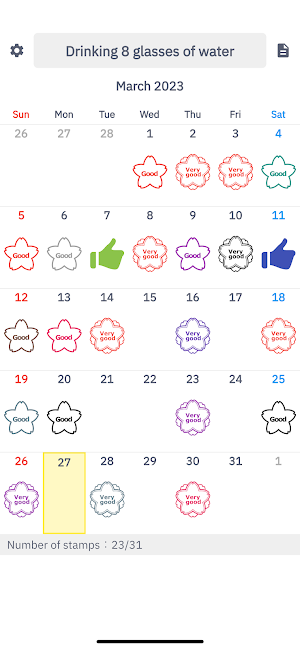 Goal Calendar Screenshot 0