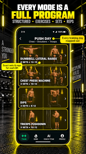 NXT Step: Gym Workout Planner Screenshot 1