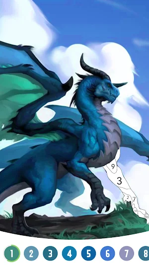 Fantasy Paint: Color by Number Screenshot 3