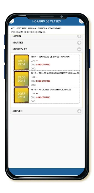 App Estudiante Unisangil Screenshot 3