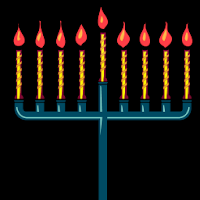 Menorah - Chanukah - חנוכה