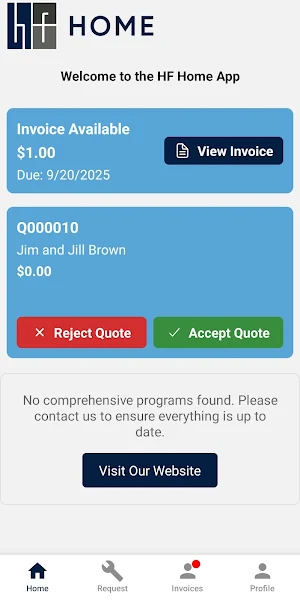 HF Home Screenshot 1