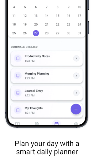 Journal Notes Daily Planner Screenshot 2