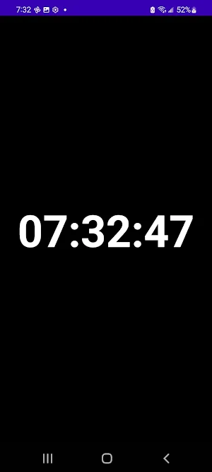 Just Clock - Large & Stays On Screenshot 1