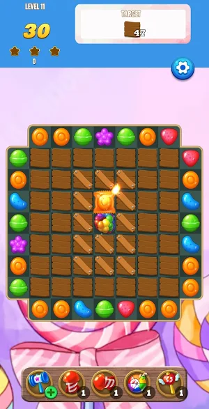 Candy Yummy Match 3 puzzle Screenshot 1