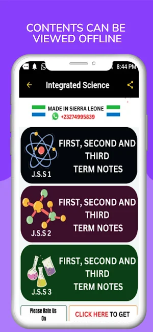 Integrated Science Notes Screenshot 1