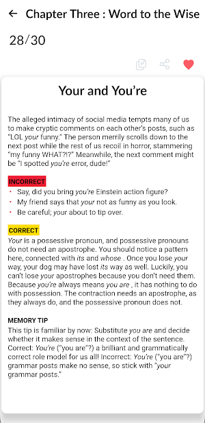 100 Grammar Mistakes to Avoid Screenshot 1