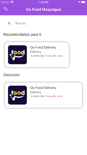 Go Food Moquegua Screenshot 2
