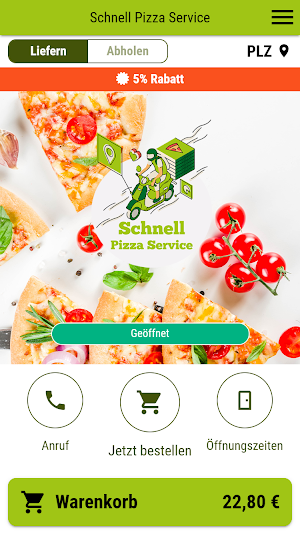 Schnell Pizza Service Screenshot 0