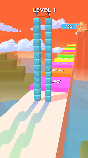 Sky Cube Surfer - Cube Skating Screenshot 0