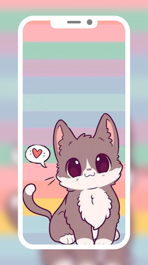 Cute Cat Cartoon Wallpaper HD Screenshot 3
