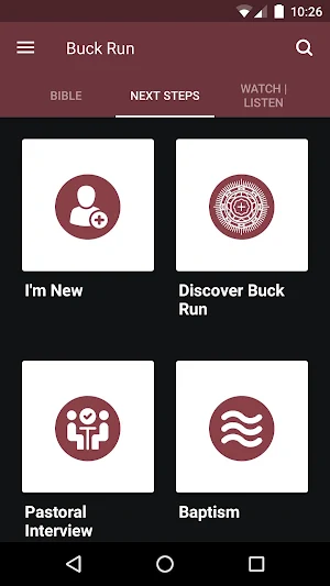 Buck Run Baptist Church Screenshot 1