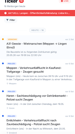 MeinEmsland Screenshot 2