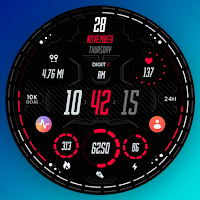 Neon Colors Digital Watch Face