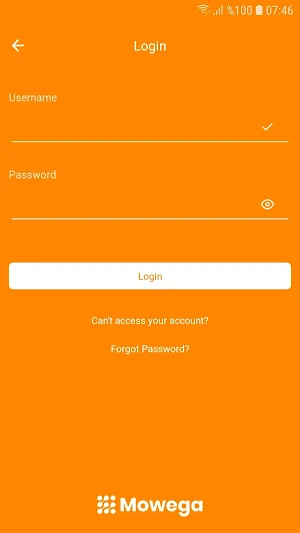 mowSocial - Login App Screenshot 3