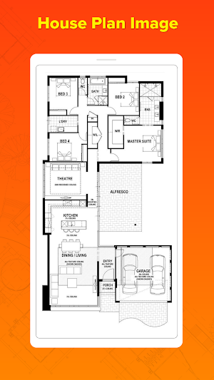4 BHK Indian House Plan Screenshot 0