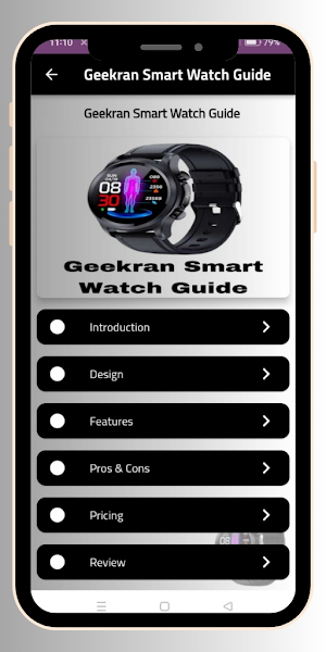 Geekran Smart Watch Guide Screenshot 1